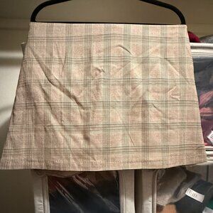 H&M Check/Plaid A-Line Mini Skirt - Size 18
